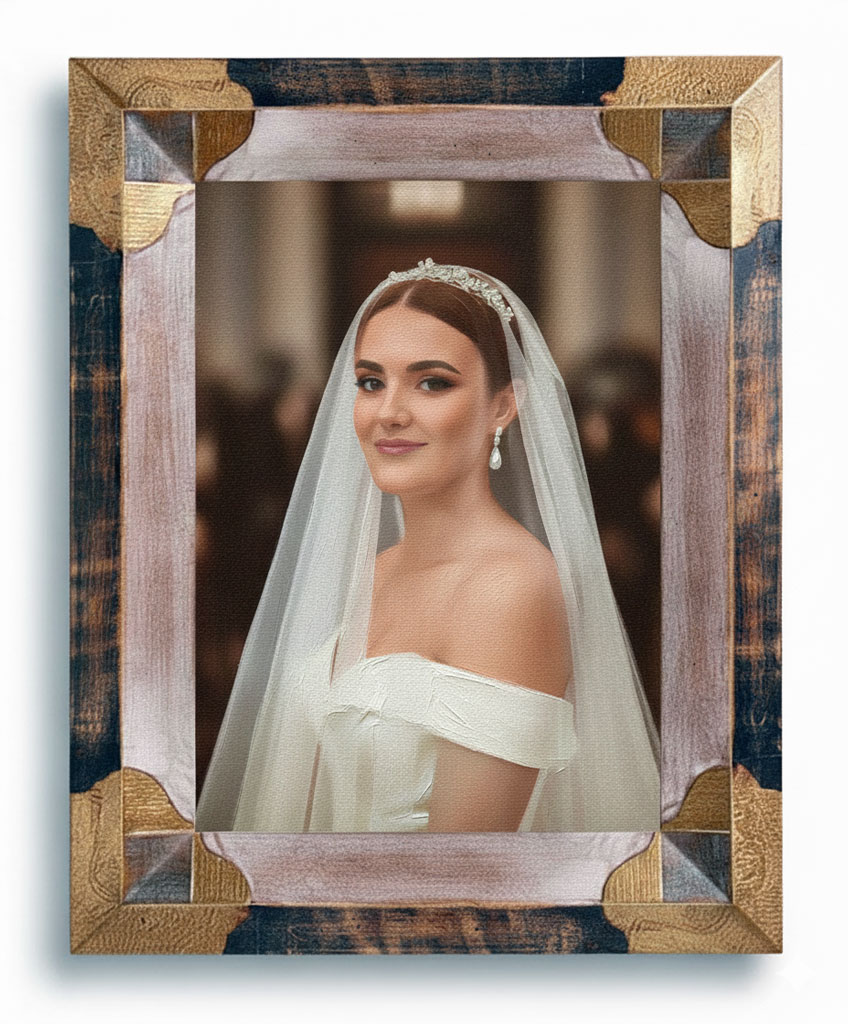 Antigone Angles gravés vieux blanc Extérieur noir antique